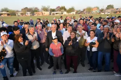 Delfín Gallo: construyen el Complejo Polideportivo Sarmiento