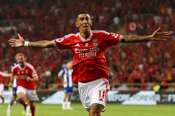 Siempre Di María: gol y Supercopa para Benfica