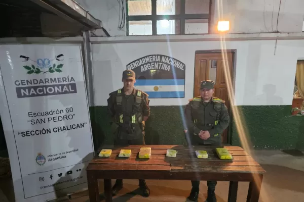 Secuestraron más de 12 kilos de cocaína en dos procedimientos de Gendarmería