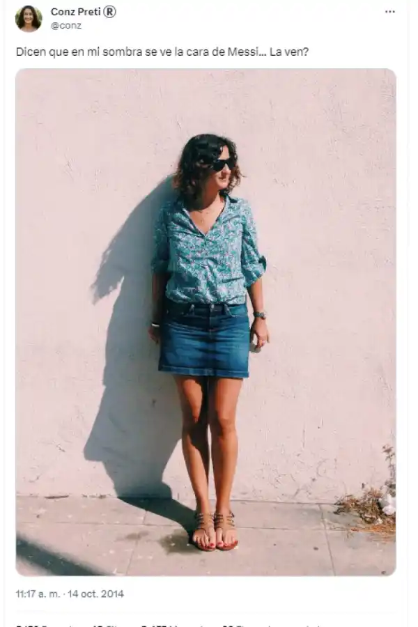 ¿Lionel Messi en la sombra de una extraña mujer? Mirá la imagen que se viralizó en las redes