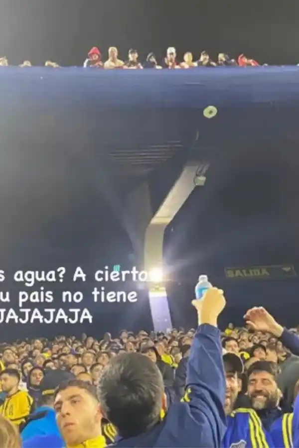 “Mirá uruguayo, agua p…”: la repudiable cargada de los hinchas de Boca a los de Nacional