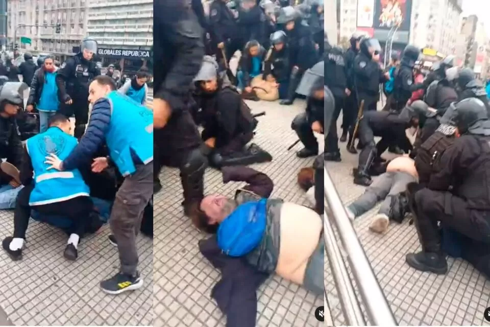 Represión en el Obelisco: un manifestante se descompensó y murió tras ser arrestado
