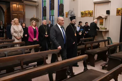 Encuentro protocolar: Manzur se reunió con el Arzobispo de la Iglesia Ortodoxa, Monseñor El Khoury