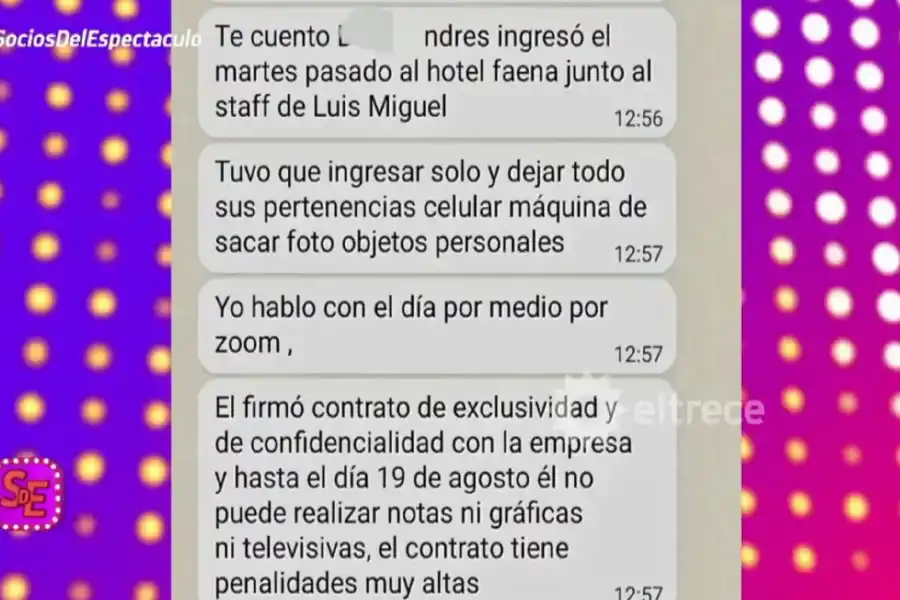 Luis Miguel en Argentina: revelan detalles inéditos del contrato que firmó su doble