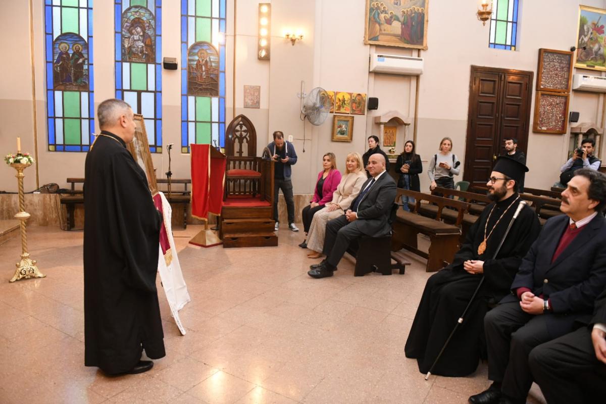Encuentro protocolar: Manzur se reunió con el Arzobispo de la Iglesia Ortodoxa, Monseñor El Khoury