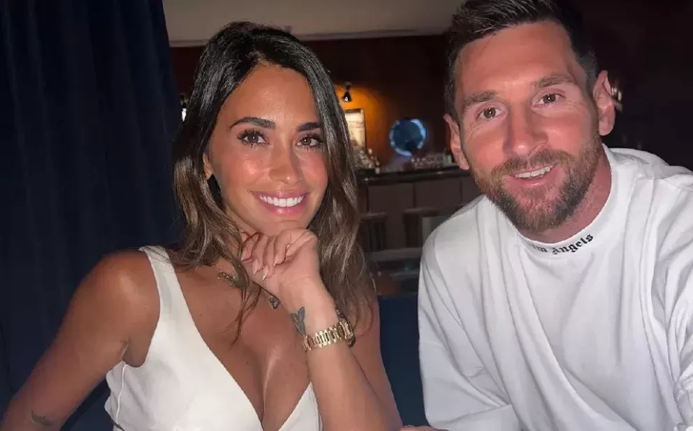Lionel Messi y Antonela Roccuzzo de fiesta de Miami.