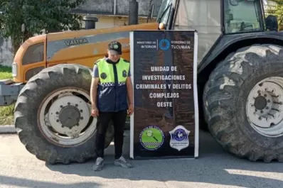 Simoca: lograron recuperar un tractor robado en Santa Lucía