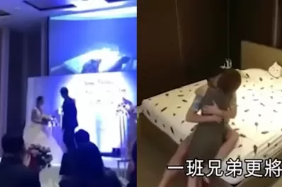 Video: Grabó a su novia siendo infiel y expuso el video el día de su boda