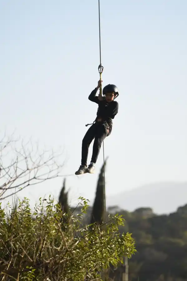 ADRENALINA. Muchos eligieron a la “tirolesa del Cadi”
