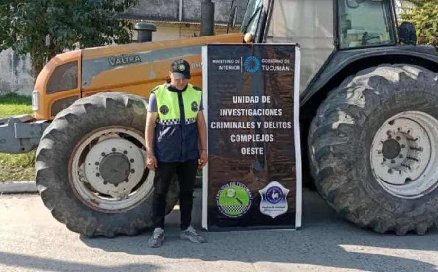 Simoca: lograron recuperar un tractor robado en Santa Lucía