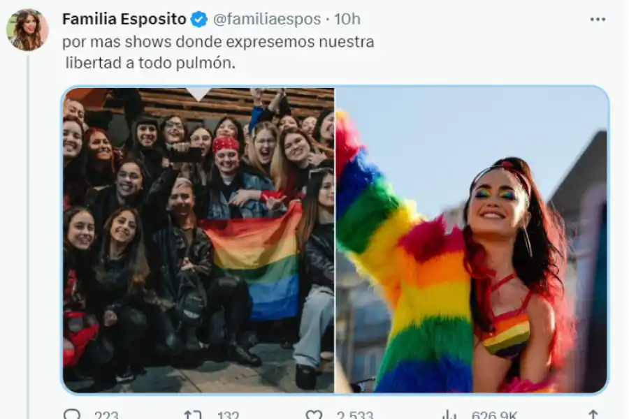 Lali Espósito contra Milei: Son un reflejo de lo que votan