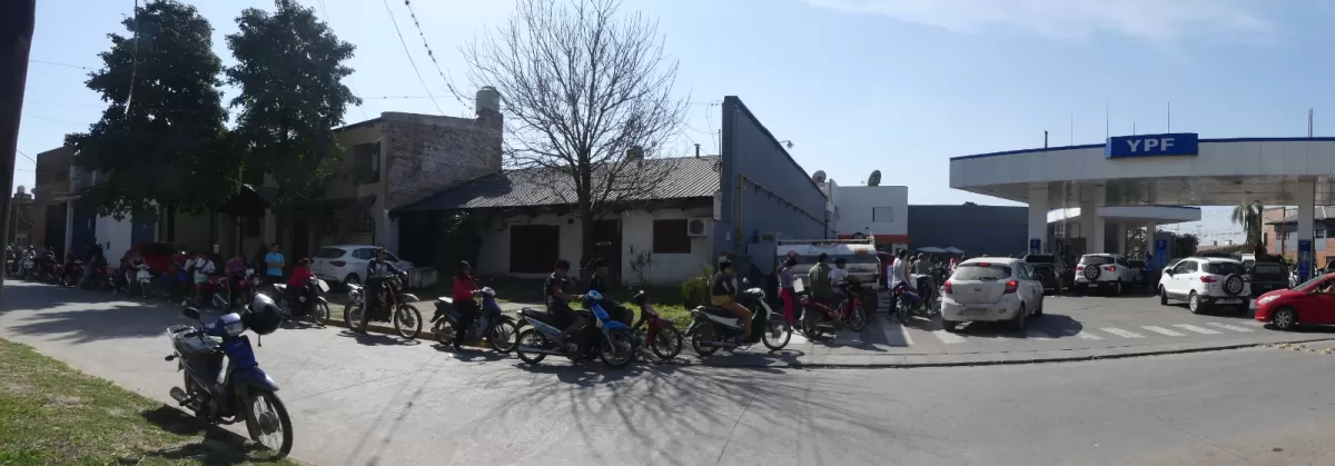 EN EL SUR TAMBIÉN. Las larguísimas filas se repitieron en Concepción.