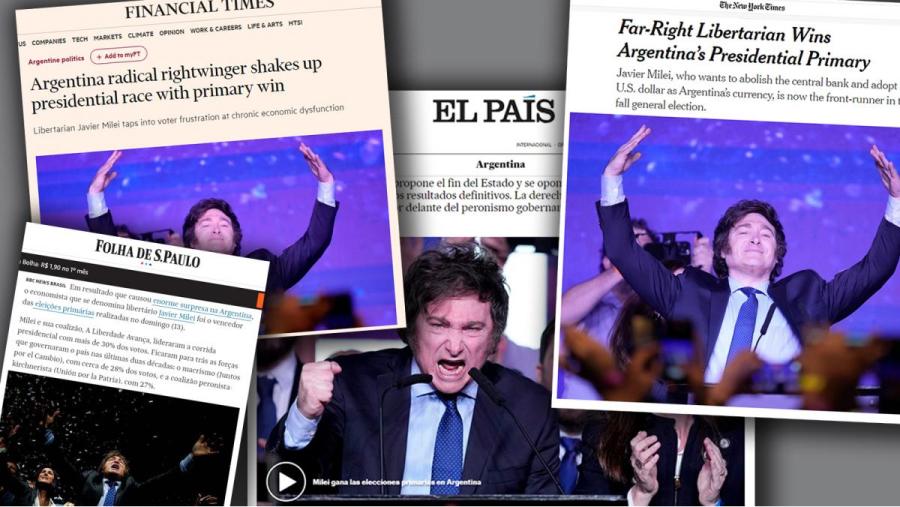 Un ultraderechista ganó en Argentina: así reflejaron los medios del mundo el sorprendente triunfo de Javier Milei