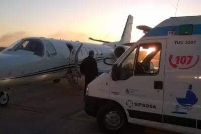 Una niña debió ser trasladada a Buenos Aires en el avión sanitario