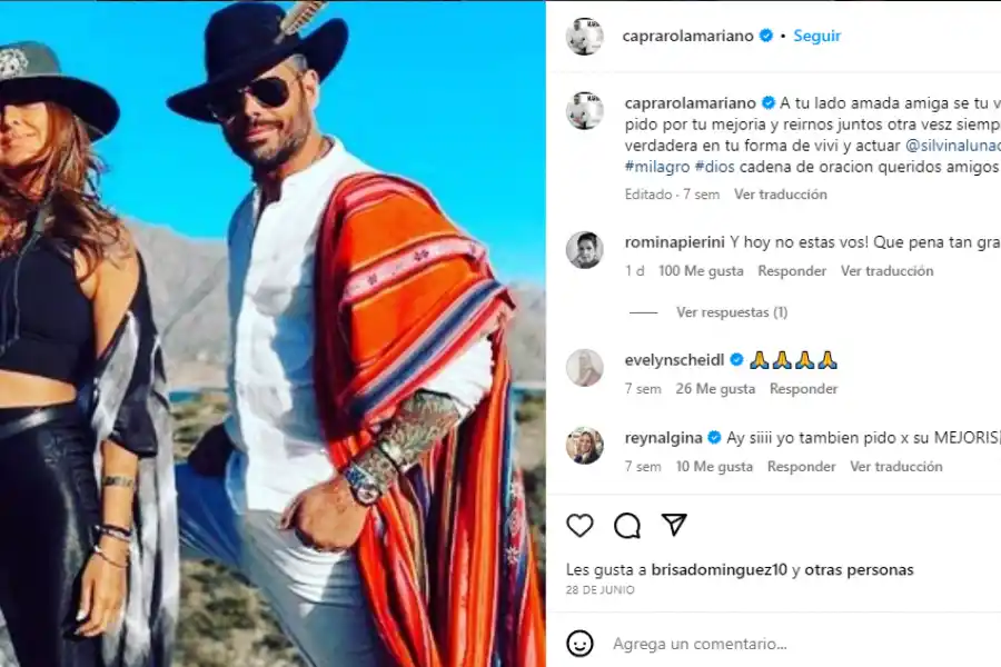 El conmovedor mensaje de Mariano Caprarola a Silvina Luna