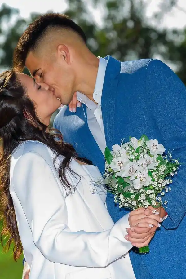 Los recién casados, Irina Enrique y Joaquín Pereyra