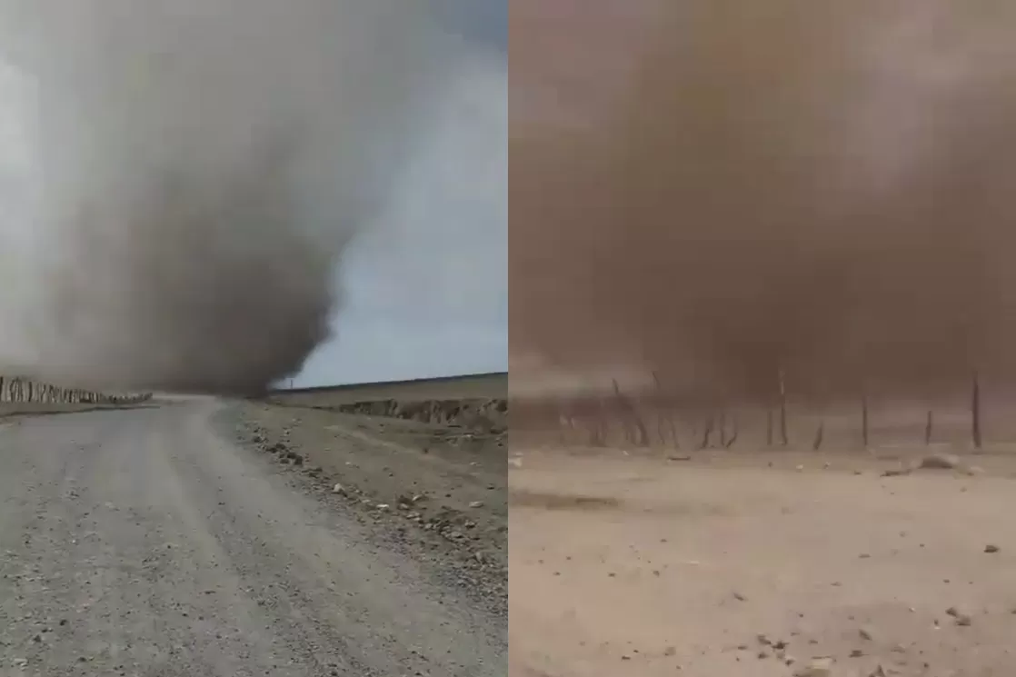 Alerta amarilla: el impactante video de un tornado en Tafí del Valle por el viento Zonda