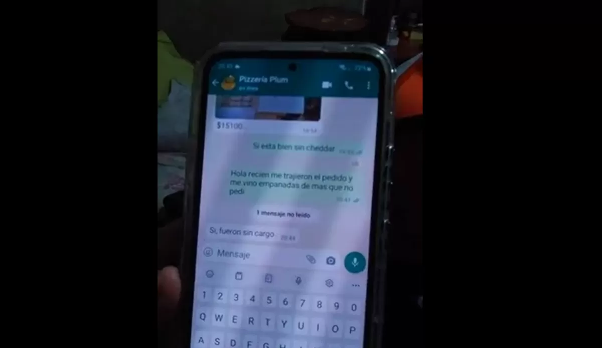 Video: hicieron un gran pedido de comida y la pizzería tuvo un gesto de agradecimiento