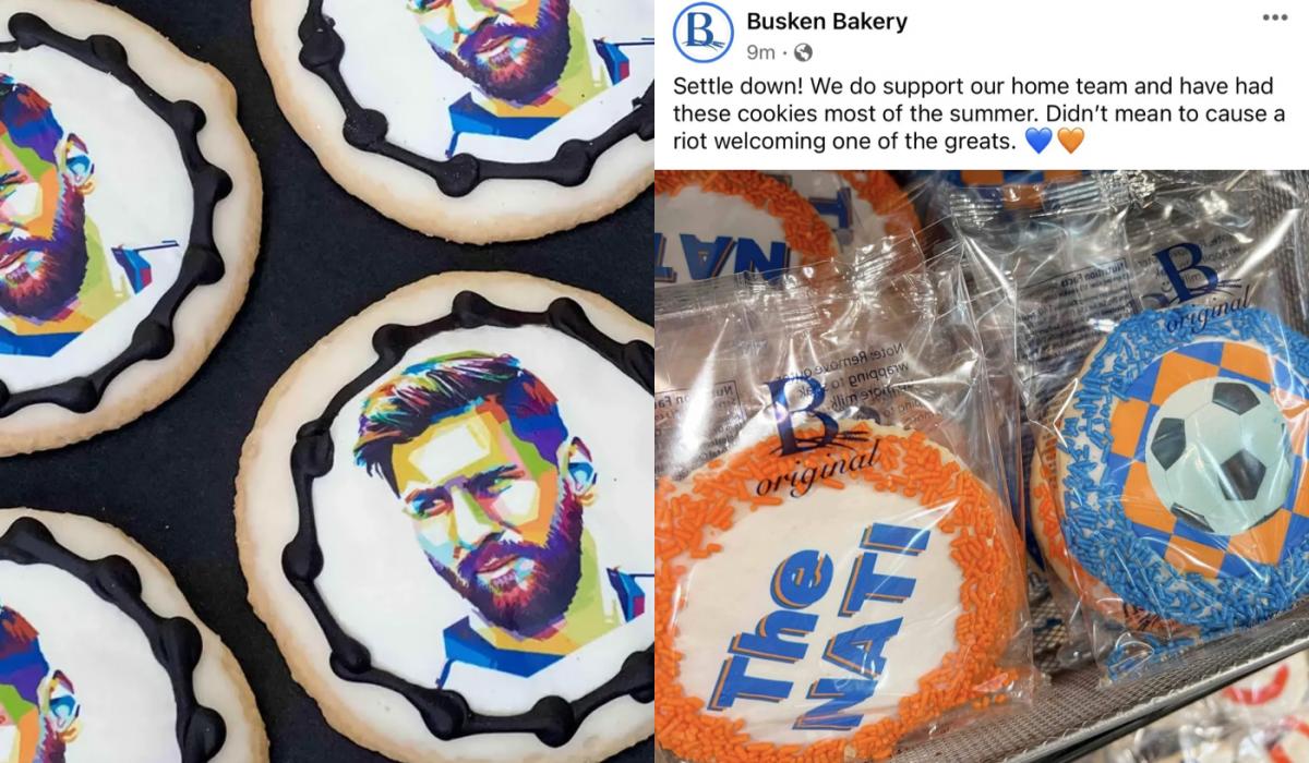 Cómo son las galletitas con el dibujo de Messi que hizo una panadería en Estados Unidos y desataron la polémica