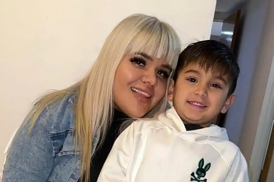 Morena Rial junto a su hijo Francesco