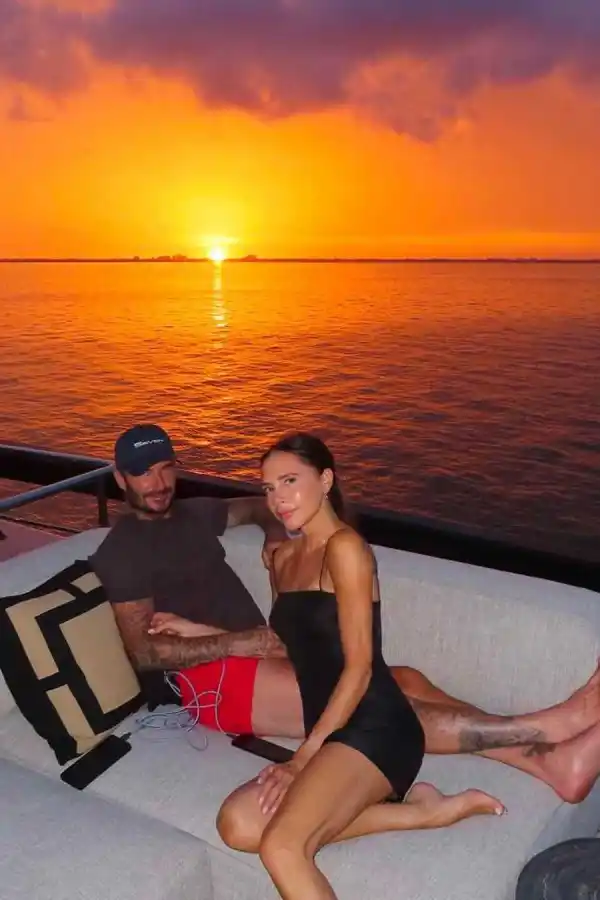 El atardecer del que disfrutó la familia