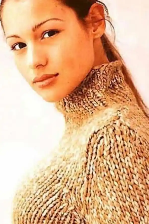 Una de las primeras fotos de Pampita en el modelaje