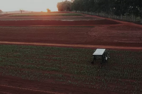 Un robot brasileño ayuda a los agricultores: explora, fumiga y protege los cultivos