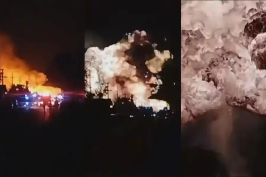 Explosión en una planta de gas licuado