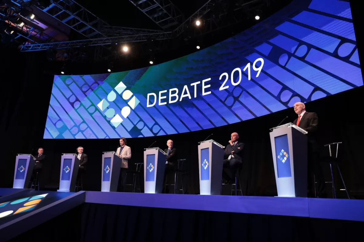 Debate Presidencial 2019. FOTO CÁMARA NACIONAL ELECTORAL