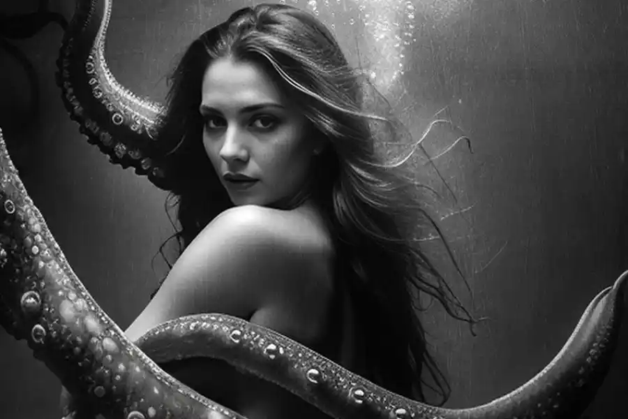 “MUJERES PULPO”. La imagen del tucumano Alejandro Grosse, realizada con inteligencia artifical, se expondrá en Buenos Aires.