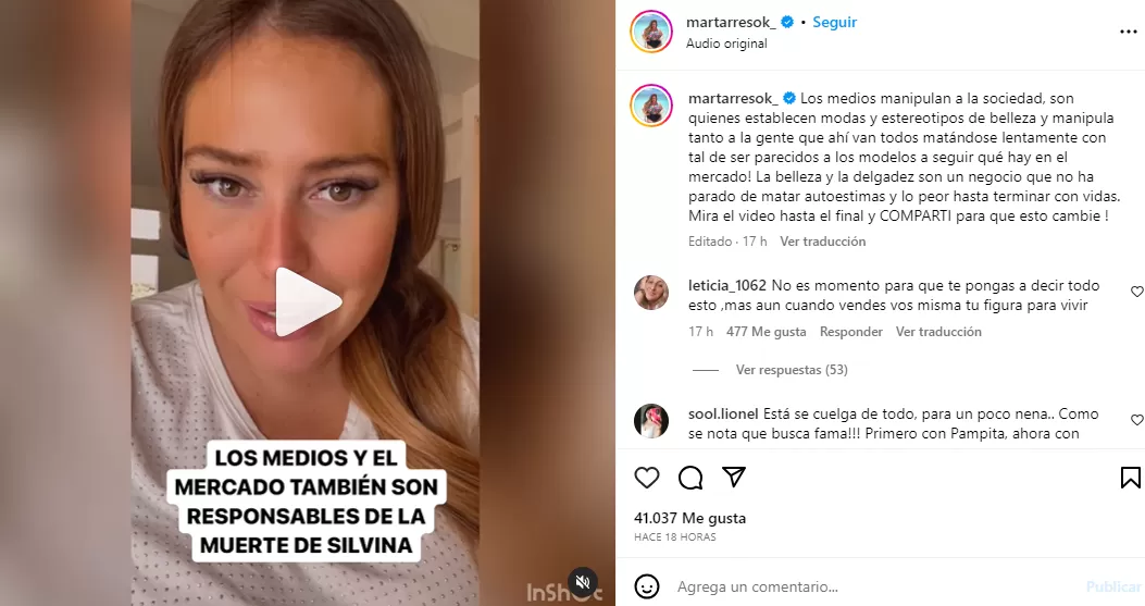 El fuerte descargo de Mar Tarrés tras la muerte de Silvina Luna