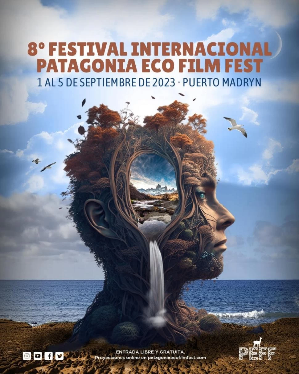 DESDE EL SUR. Afiche del Festival de Cine Ambiental de la Patagonia.  