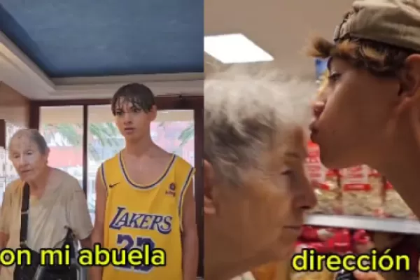 Un tiktoker mostró cómo es un día de compras con su abuela y el video emocionó a todos en las redes