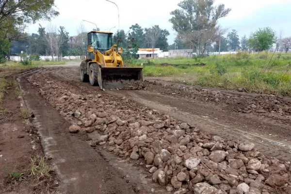 Campo Norte. la Municipalidad realiza obras para mejorar la transitabilidad de las calles de la zona