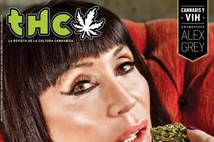 Moria Casán para una edición de la revista THC en 2011.