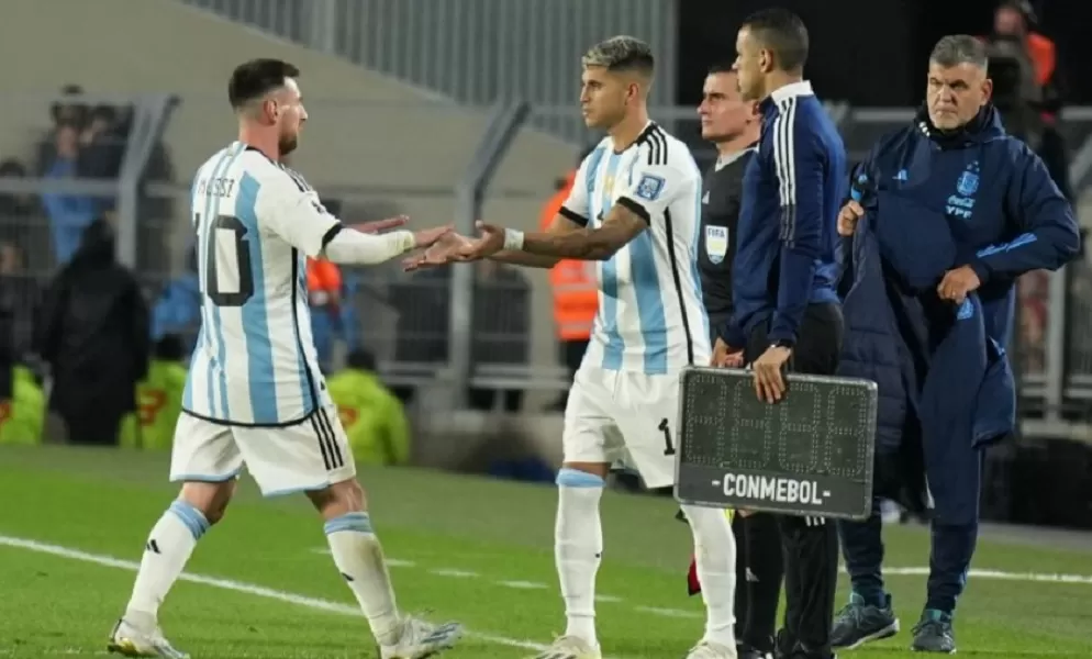 Lionel Messi fue reemplazado en el partido ante Ecuador.