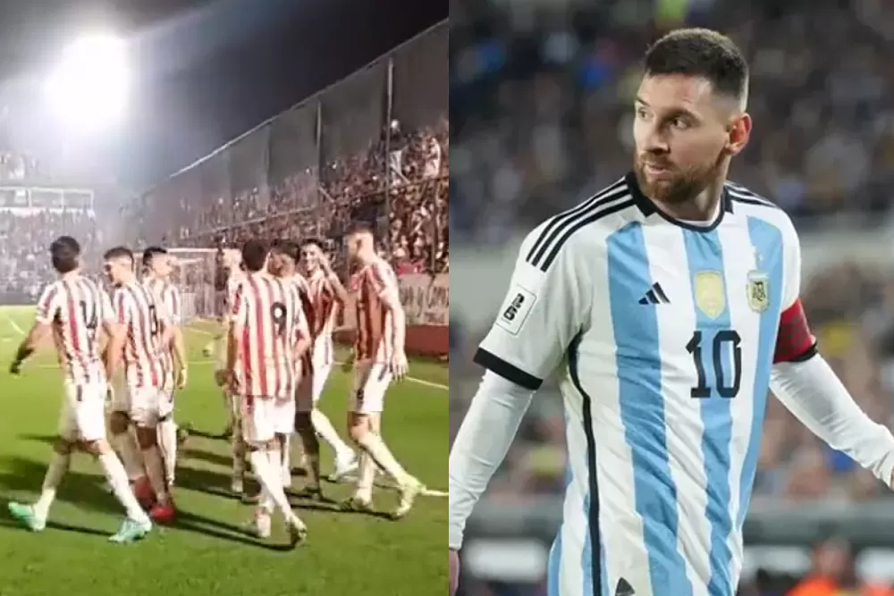 Un hincha de San Martín comparó a Agustín Prokop con Lionel Messi luego de su tercer gol.