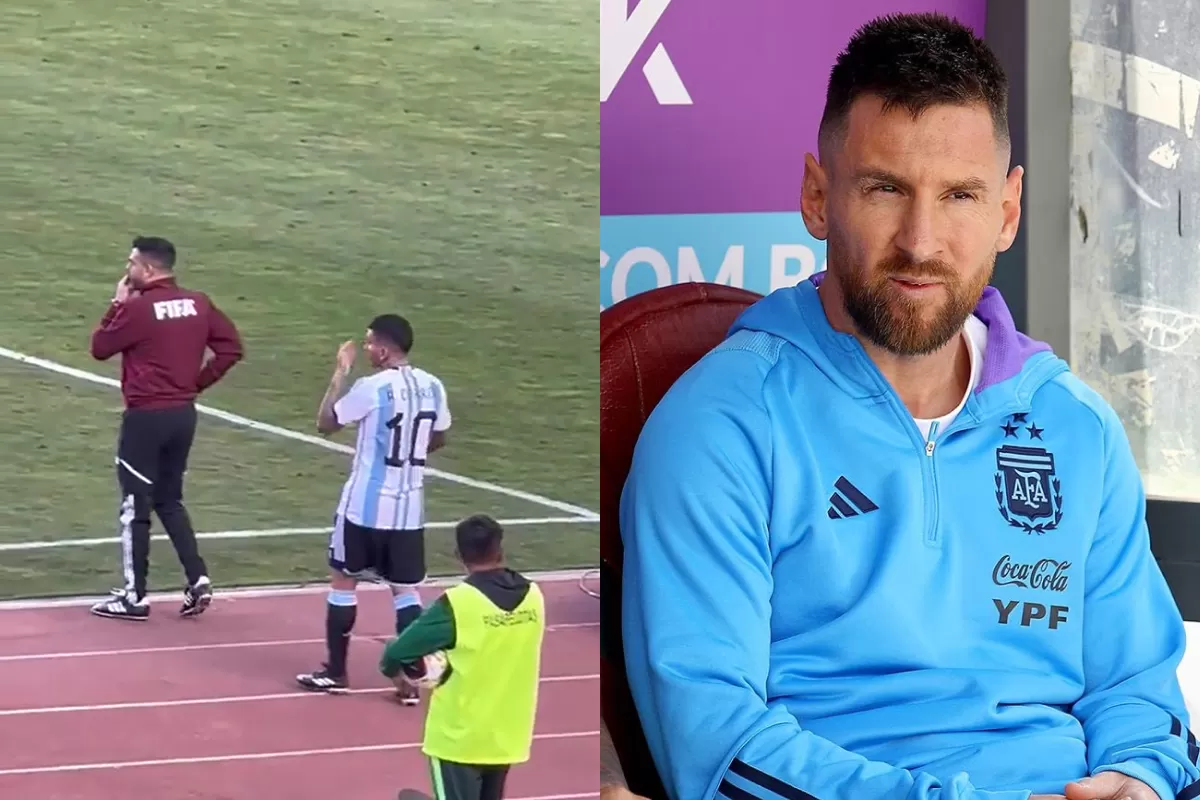 “¡No es Messi!”: el blooper del público cuando ingresó Ángel Correa en Bolivia