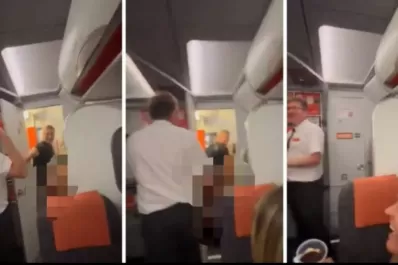 Video: una pareja fue sorprendida teniendo relaciones sexuales en pleno vuelo y al aterrizar quedaron detenidos