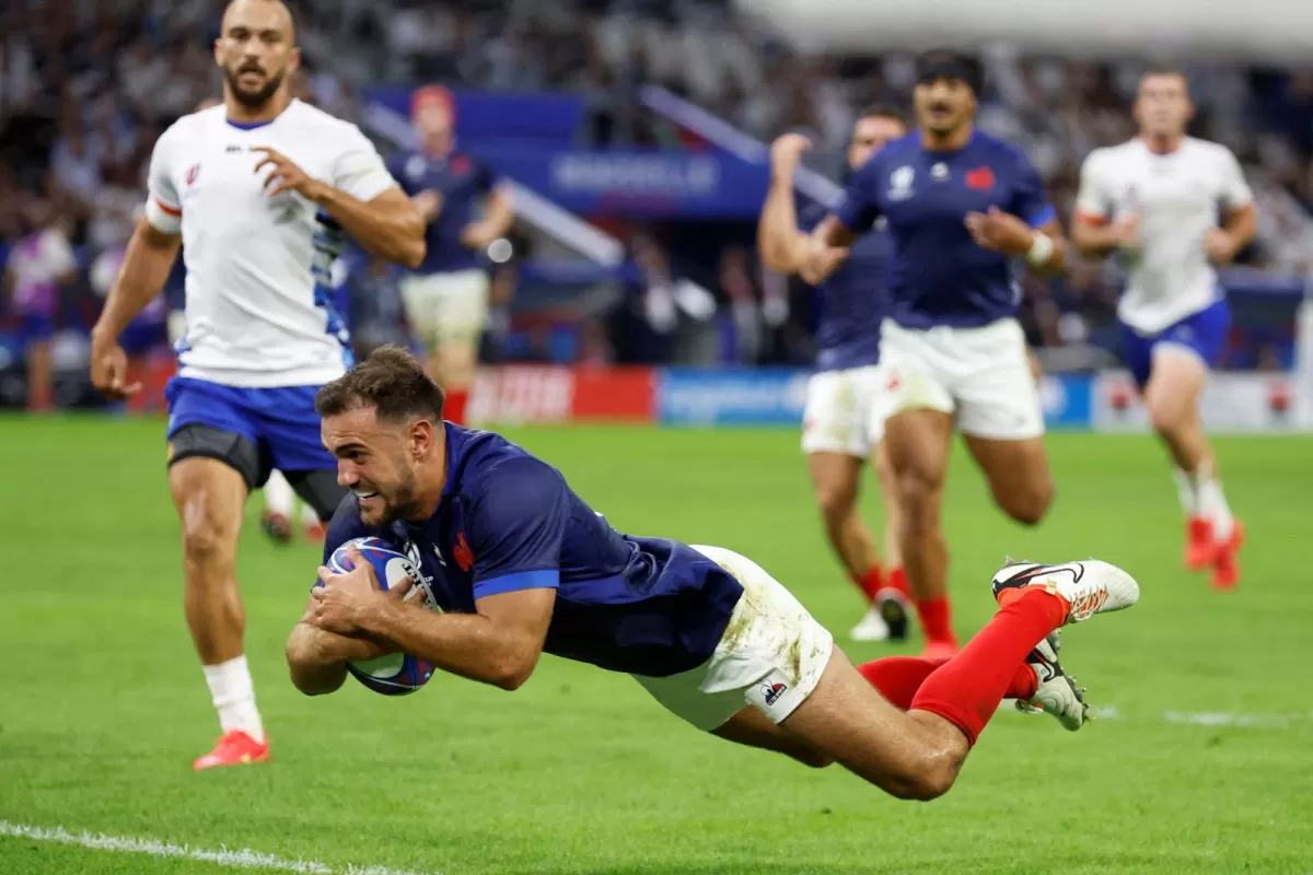 Mundial de Rugby: Francia masacró a Namibia en Marsella