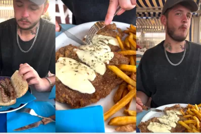 Un inglés probó choripán por primera vez y su reacción se hizo viral: “Estoy enamorado”