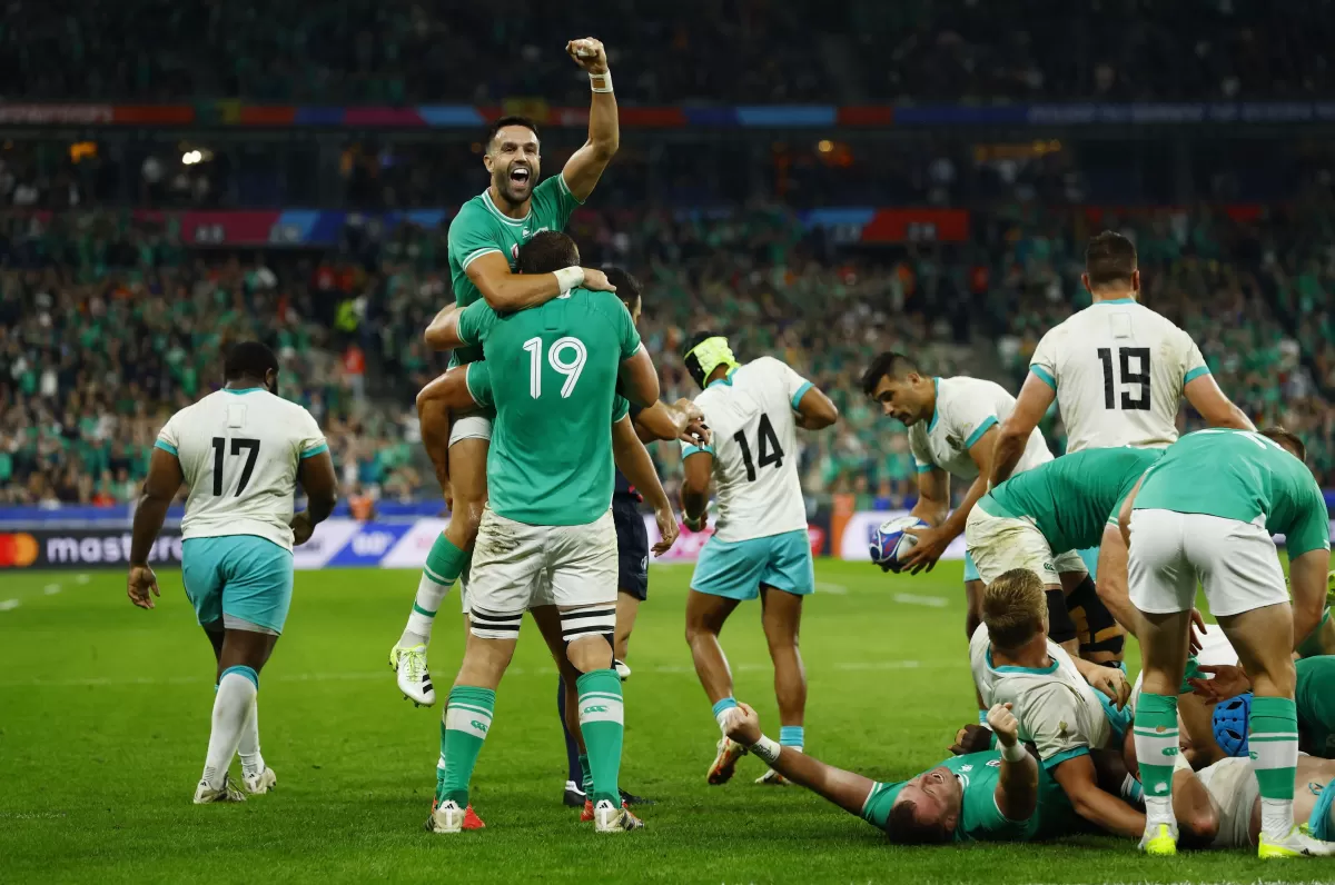 PARTIDAZO. Irlanda le ganó al campeón en un duelo clave por el primer puesto del Grupo B. Hoy habrá otro partido muy atractivo: Gales-Australia, desde las 16.