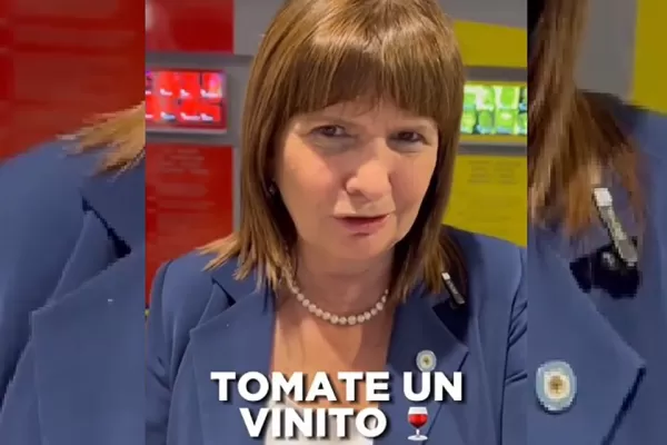 Video: Patricia Bullrich recomendó a los jóvenes tomarse un vinito y generó repudio