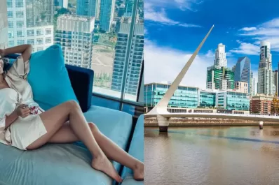 Así es el increíble penthouse de Floppy Tesouro en Puerto Madero: piso 43, vistas 360° y mucho lujo