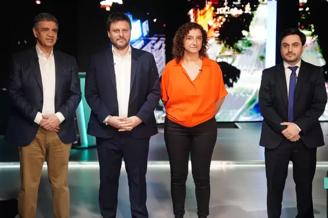 Jorge Macri, Leandro Santoro, Ramiro Marra y Vanina Biasi, los candidatos a jefe de gobierno de la Ciudad.