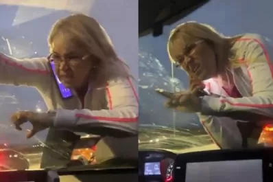 Córdoba: una mujer persiguió a tres jóvenes, las obligó a frenar y se les subió al capot del auto