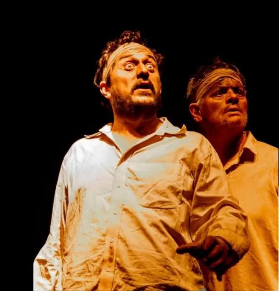 SABINO Y NOLASCO. Martín Lombardelli y Fernando Godoy en “La lechera”. 
