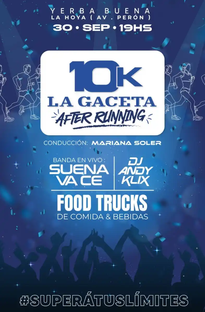 Después de correr los 10K LA GACETA, no te pierdas la fiesta
