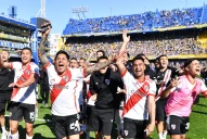 River Plate festejó con todo la victoria en La Bombonera