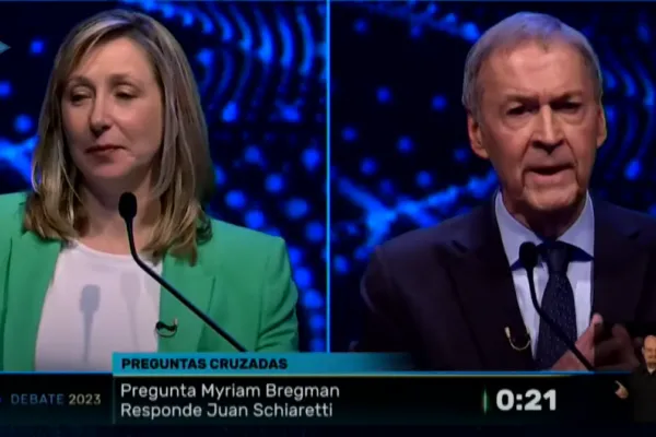 Las posiciones económicas de Juan Schiaretti y de Myriam Bregman en el debate